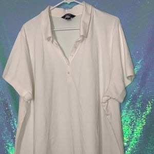*CLEARANCE* Lands' End Wht  Polo WMN Sz 3X